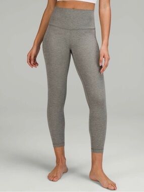 lululemon athletica Heathered Gray Sage High-Rise 25 inch Leggings